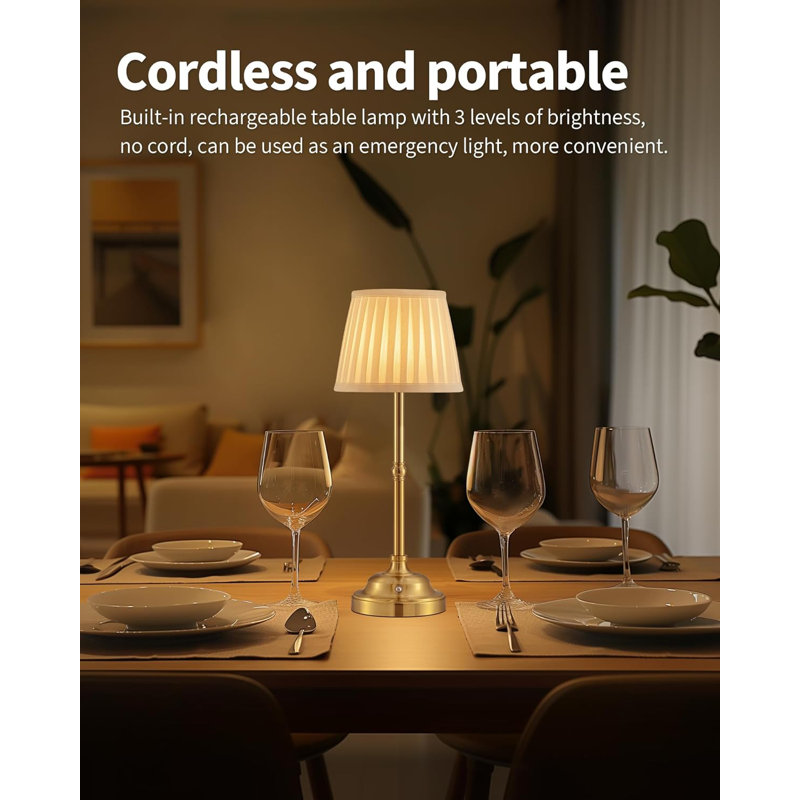 Table lamp for dining table top